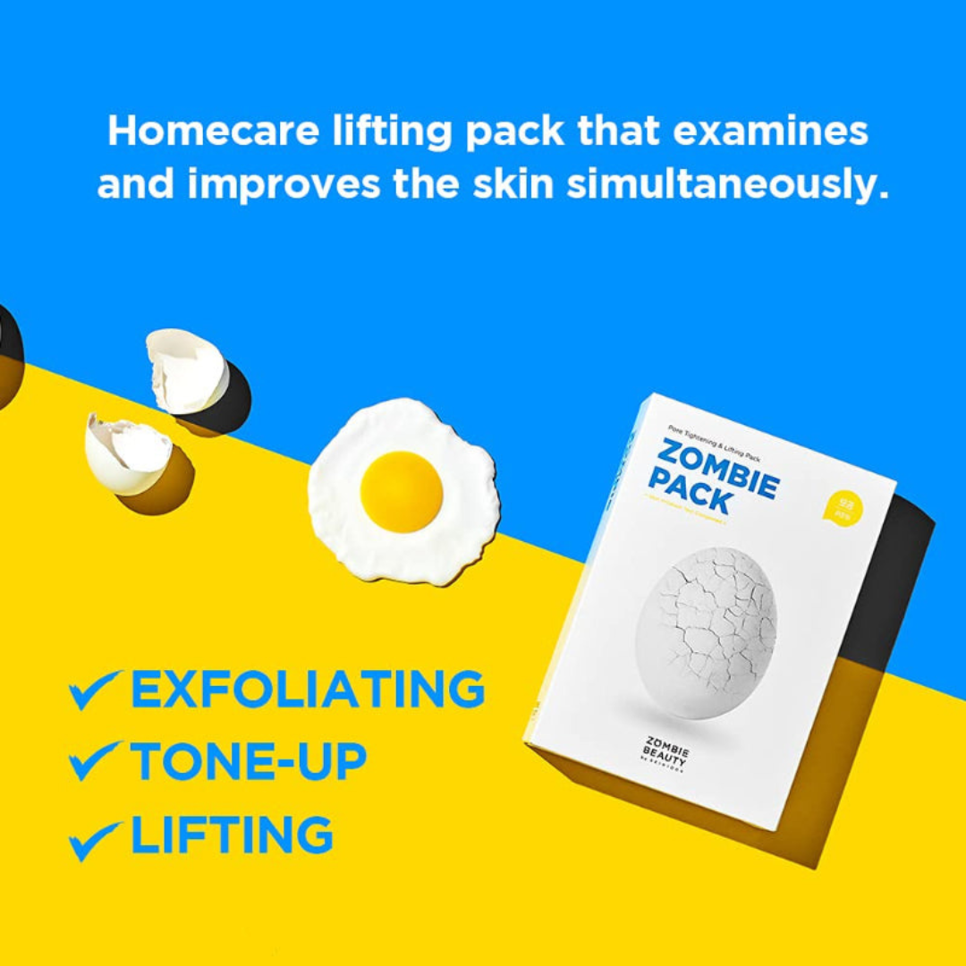 Ζόμπι‑μάσκα που στεγνώνει και ‘σκάει’, για lifting, σύσφιξη πόρων και φωτεινή επιδερμίδα