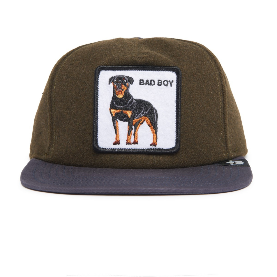 BAD BOY | Μάλλινο Καπέλο Jockey με ίσιο γείσο Top Dog