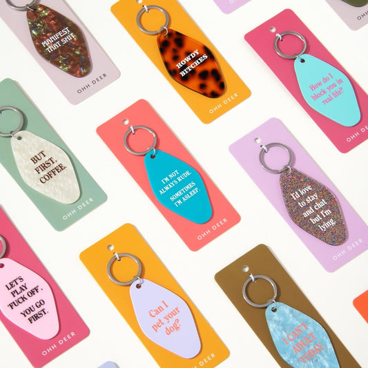 Ohh Deer "Sarcasm Is Forever" Keyring | Χιουμοριστικό Μπρελόκ Κλειδιών