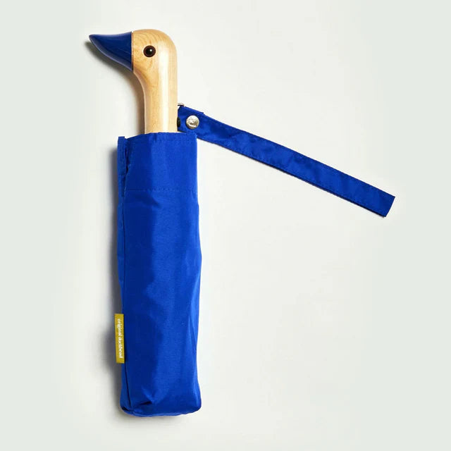Compact ομπρέλα Original Duckhead Royal Blue διπλωμένη
