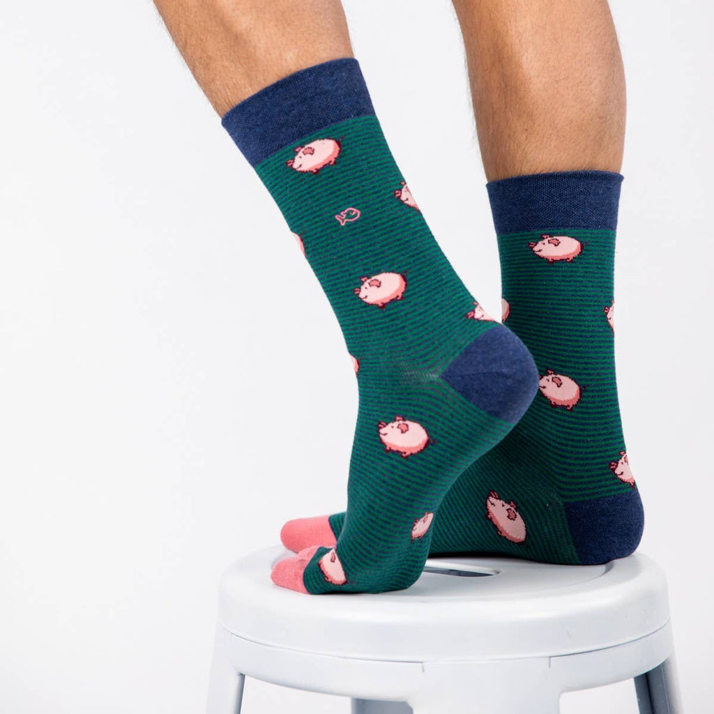Animal pattern socks - Pig