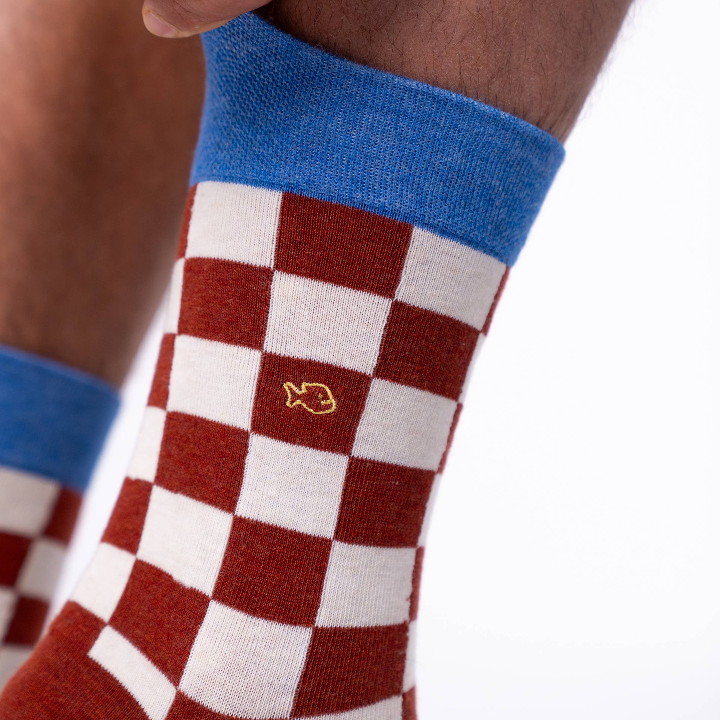 Phoenix Check Combed Cotton Socks