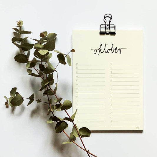 Birthday Calendar Calligraphy