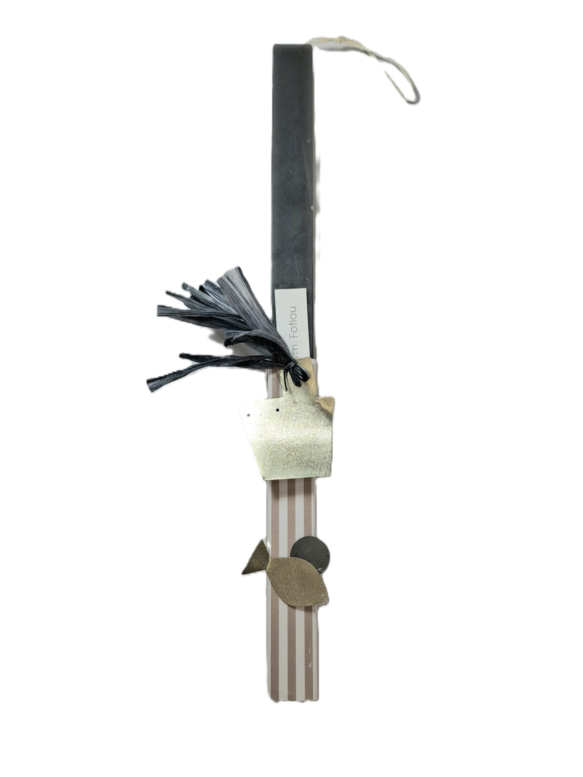 Λαμπάδα με Μεταλλικό Στοιχείο Αλπακά | Καράβι