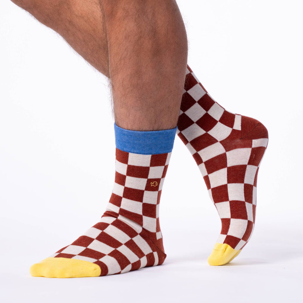 Phoenix Check Combed Cotton Socks
