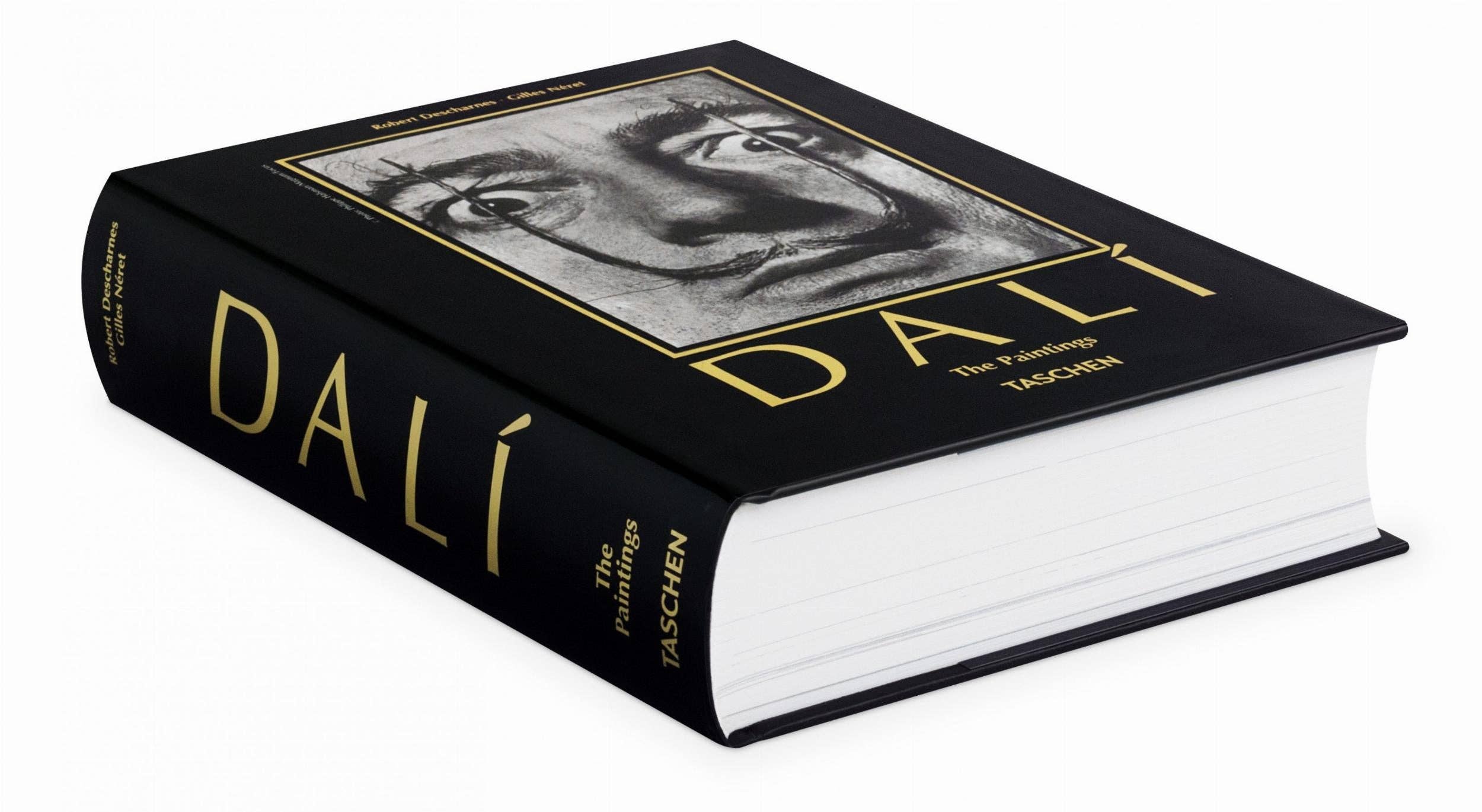 Το βιβλίο Dalí. The Paintings των εκδόσεων TASCHEN, με σκληρό εξώφυλλο που απεικονίζει τον εμβληματικό σουρεαλιστικό πίνακα του Salvador Dalí με τα ρολόγια που λιώνουν.