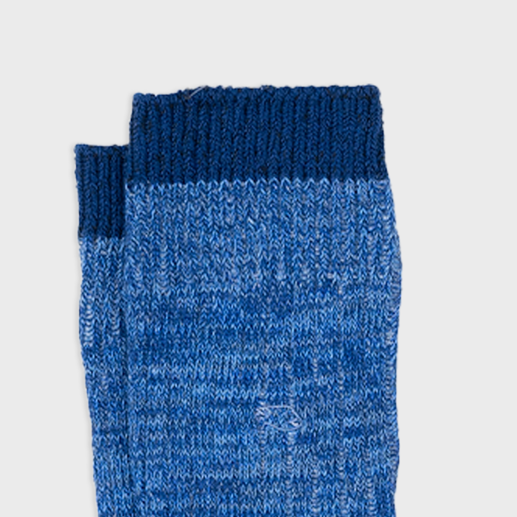 Αθλητικές κάλτσες Billybelt Club Columbia από χοντρό βαμβάκι σε εκρού χρώμα με μπλε ρίγες και κεντητό λογότυπο.