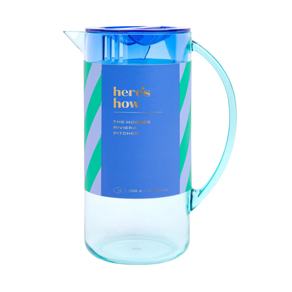 The Hobbes Pitcher | Mint & Cobalt 2.8Lt