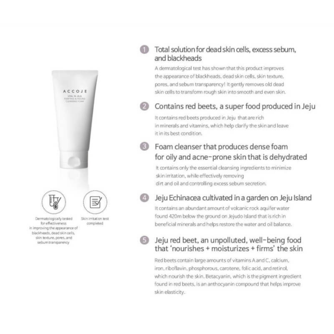 Vital in Jeju Purifying & Peeling Cleansing Foam | 150ml