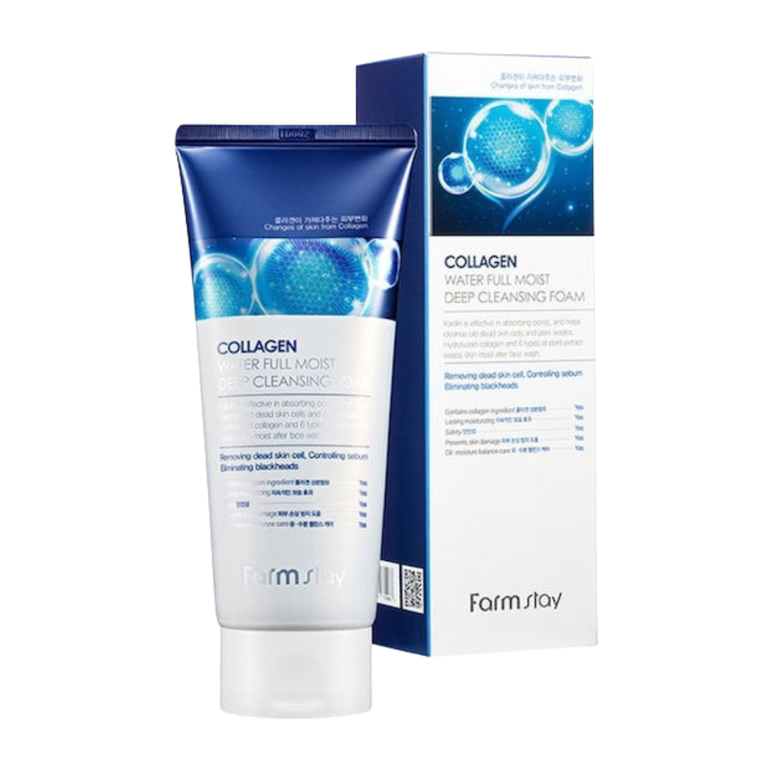 Collagen Water Full Moist Deep Cleansing Foam | 180ml