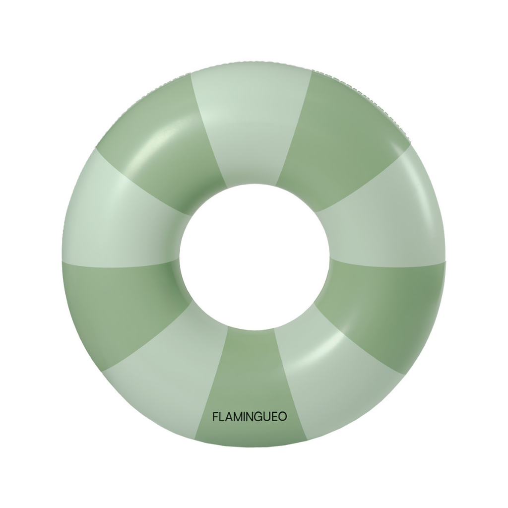 Green donut pool float PVC 0,28 mm με διπλή βαλβίδα