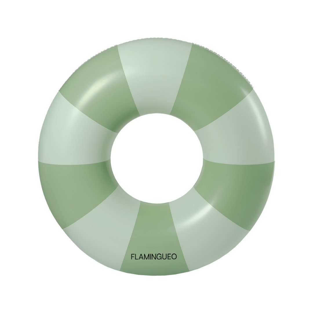 Green donut pool float PVC 0,28 mm με διπλή βαλβίδα