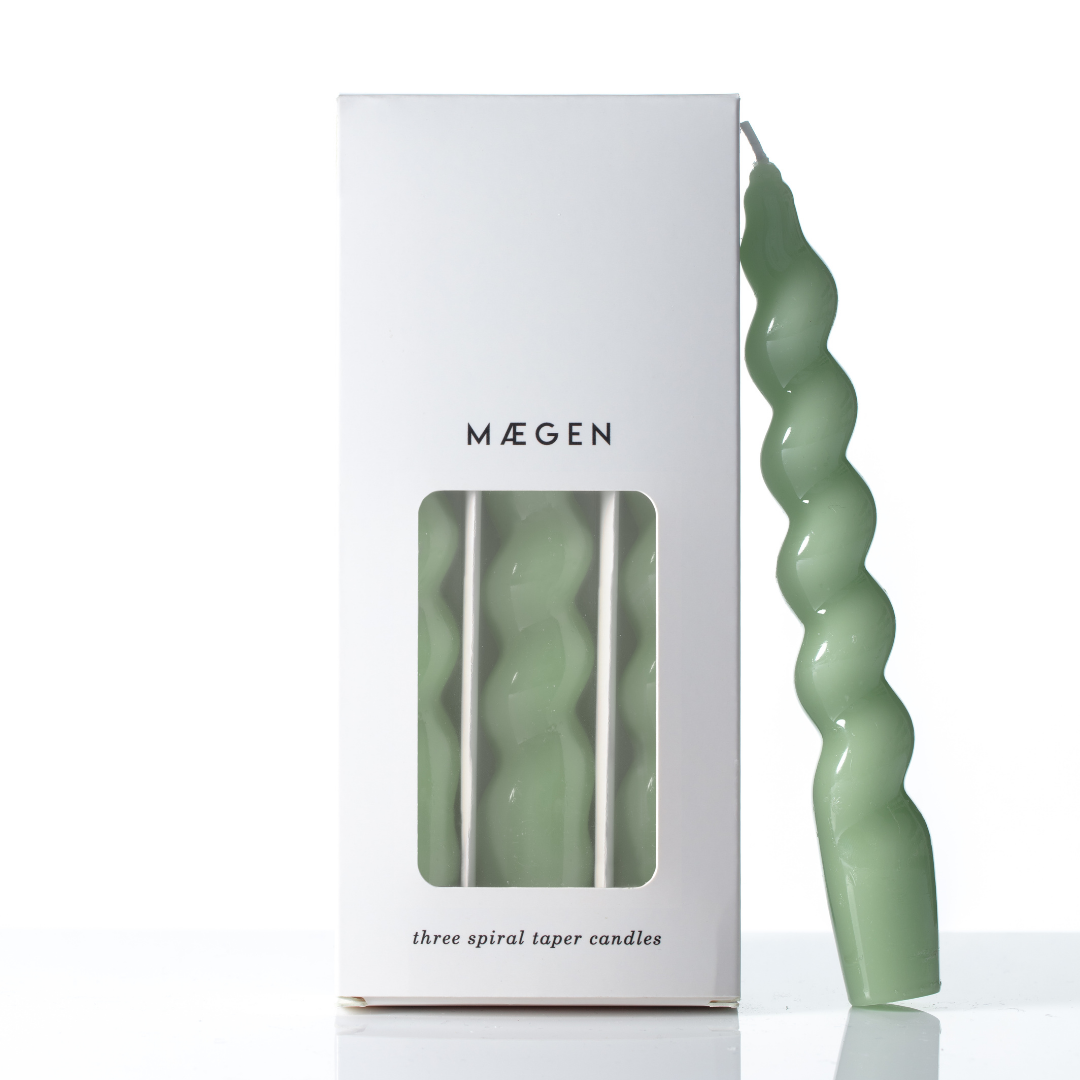 Spiral Κεριά Δείπνου 18cm | Set 3 pcs