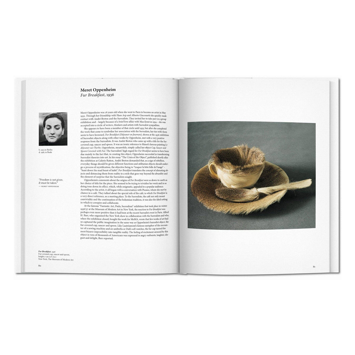 Το σκληρόδετο βιβλίο "Surrealism" της σειράς Basic Art Series του εκδοτικού οίκου TASCHEN, με ένα εμβληματικό σουρεαλιστικό έργο τέχνης στο εξώφυλλο.