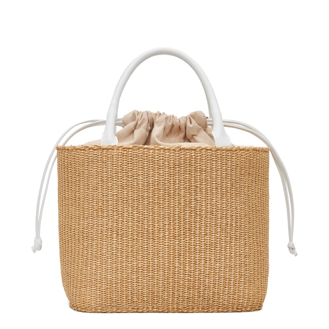 Theros | Τσάντα basket με εξωτερική τσέπη