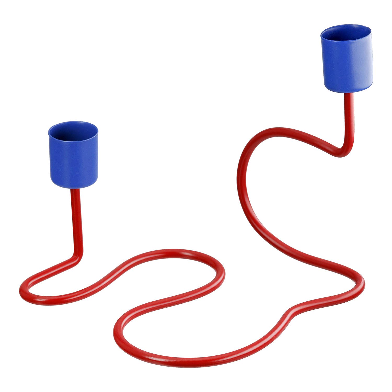 Bend 2-fold assorted candle holder, h. 17.5 cm