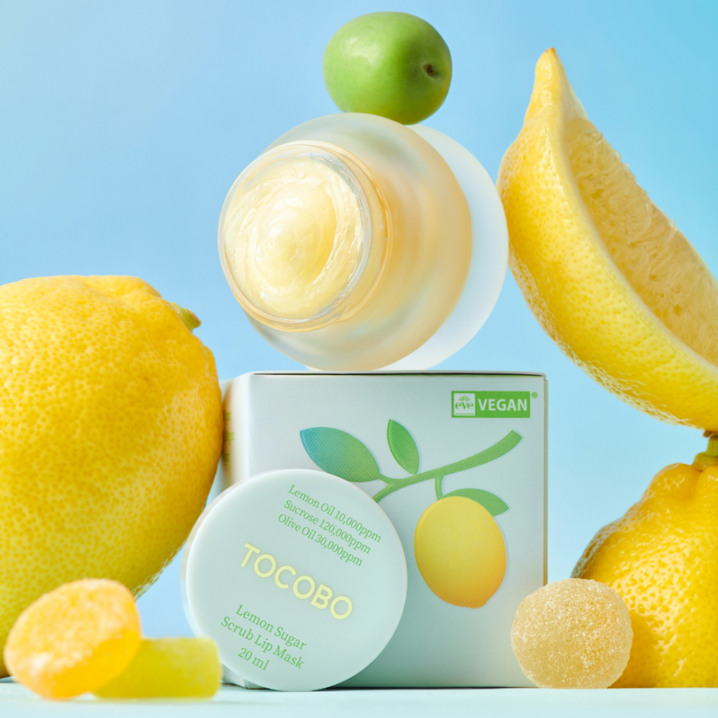 Lemon Sugar Scrub Lip Mask με φυσικό scrub & ενυδάτωση
