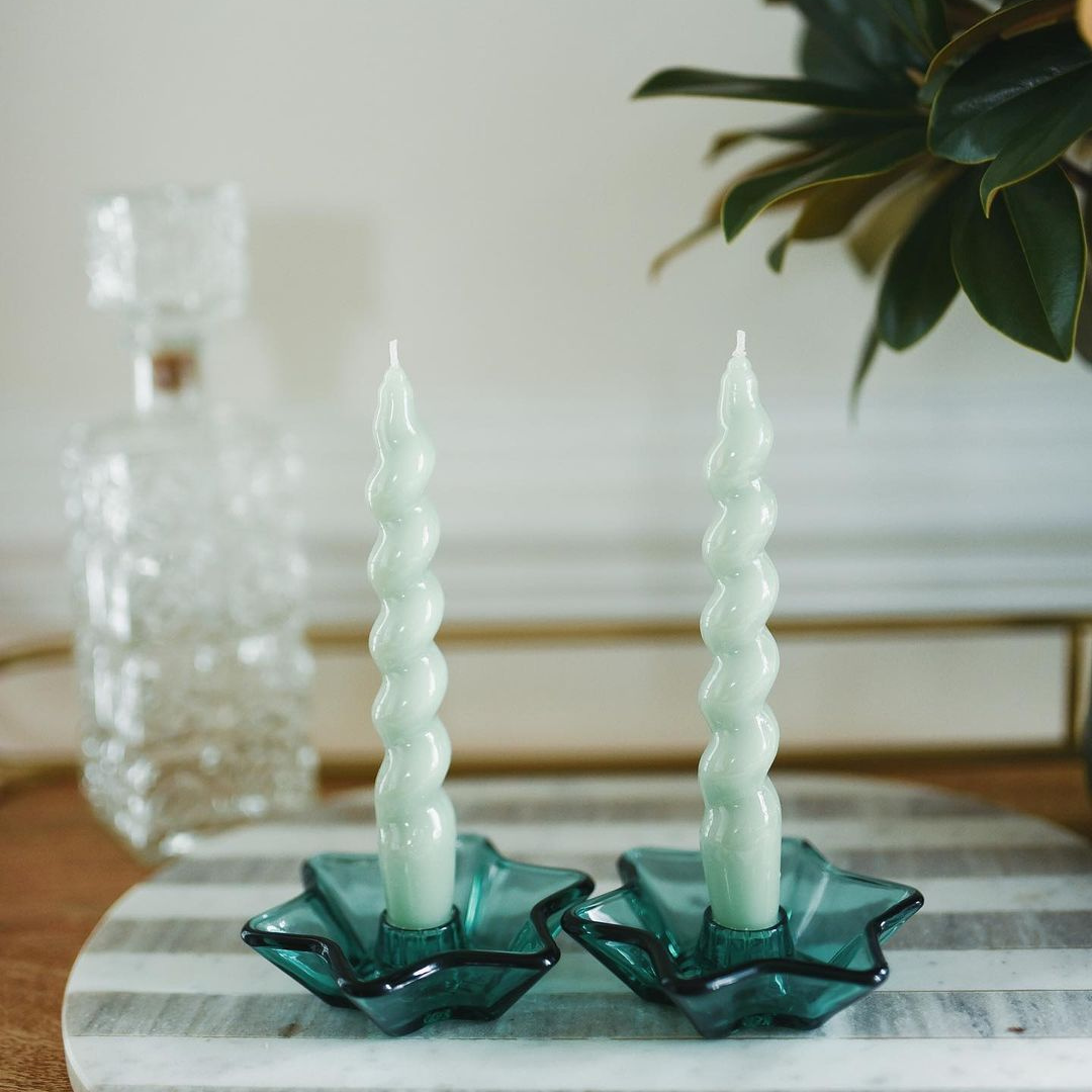 Spiral Κεριά Δείπνου 18cm | Set 3 pcs