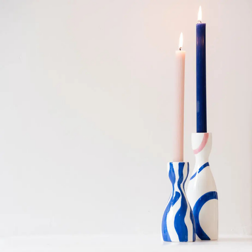 CANDLE HOLDER NIÑO - BOLD & BLUE