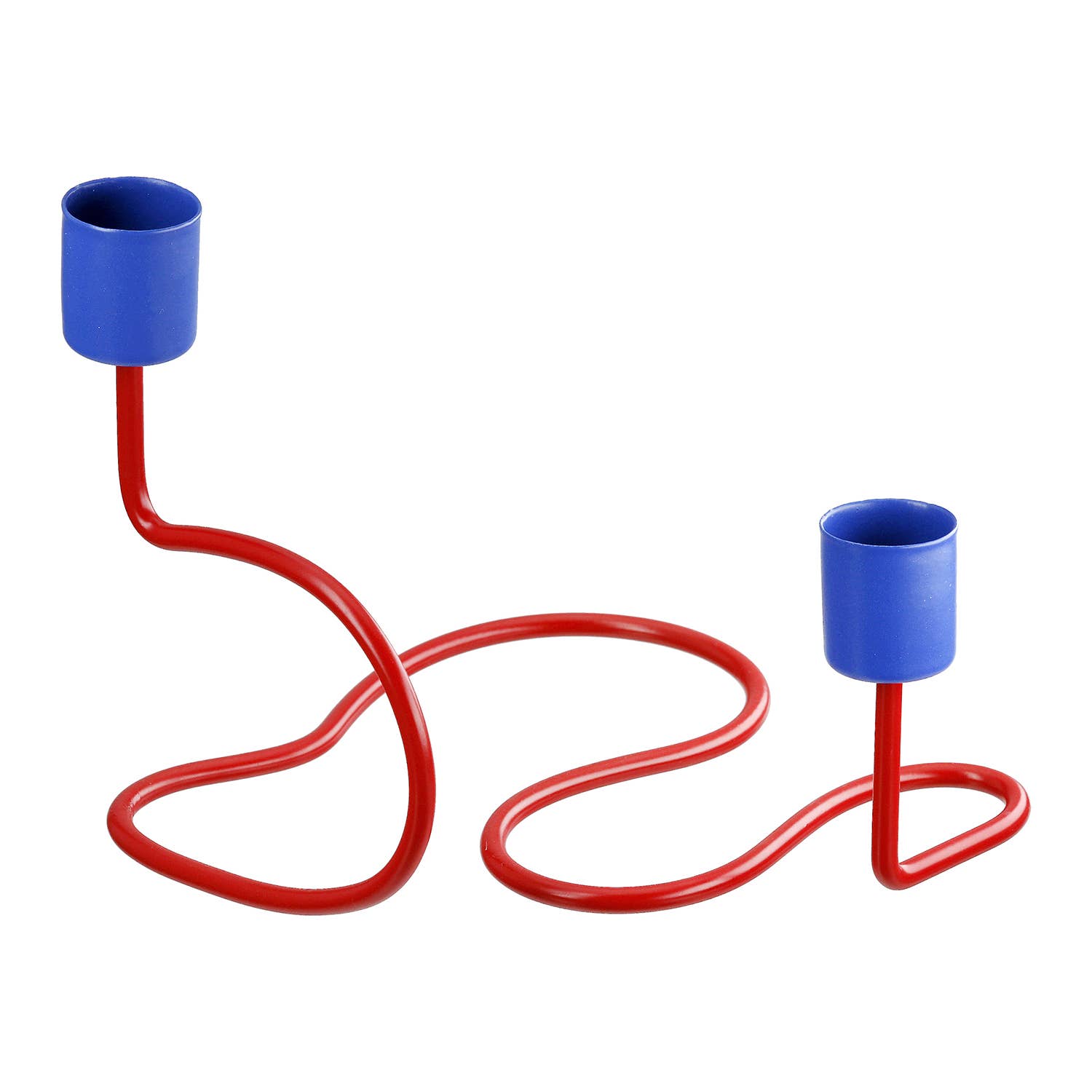 Bend 2-fold assorted candle holder, h. 17.5 cm