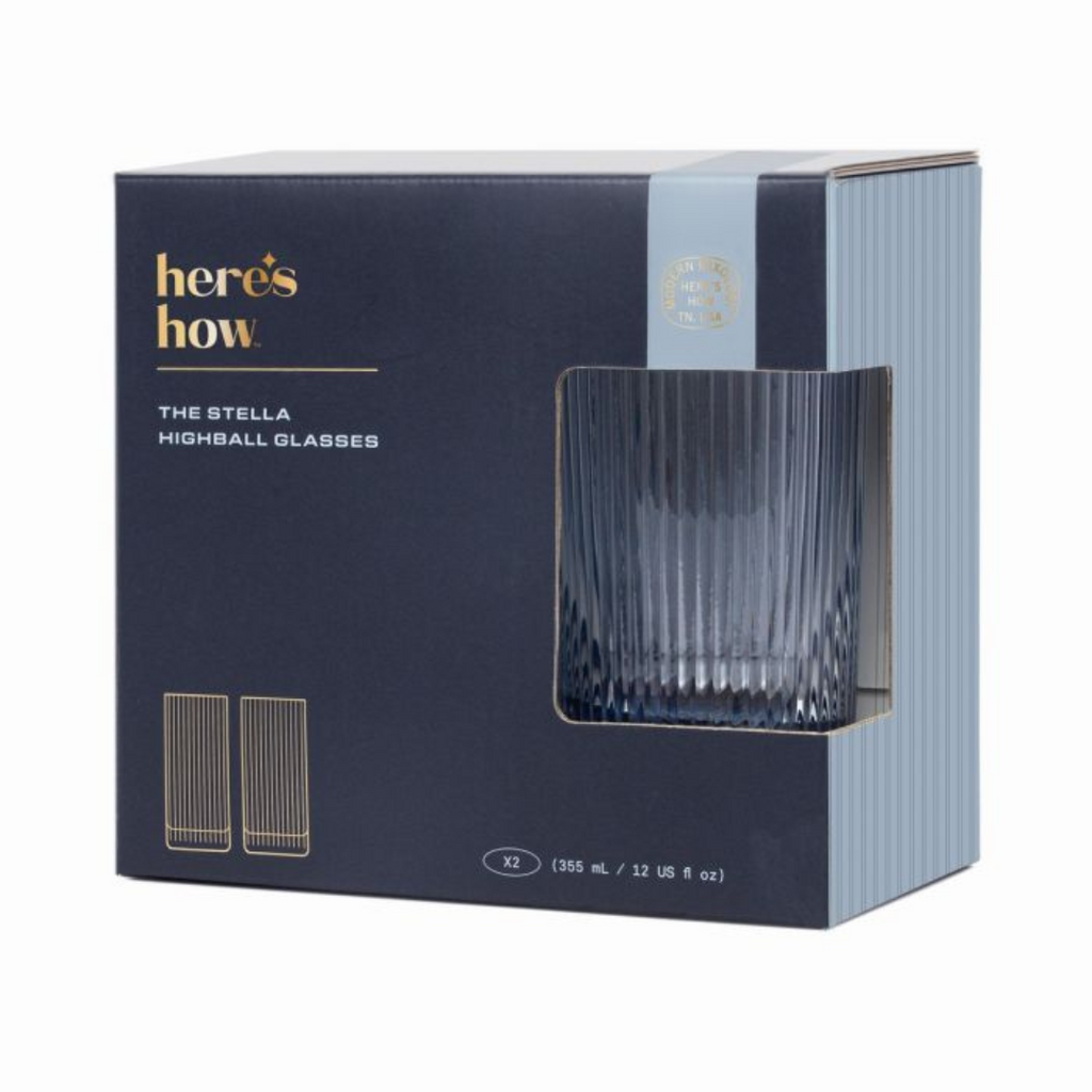 The Stella | Σετ με 2 ψηλά Blue Ποτήρια