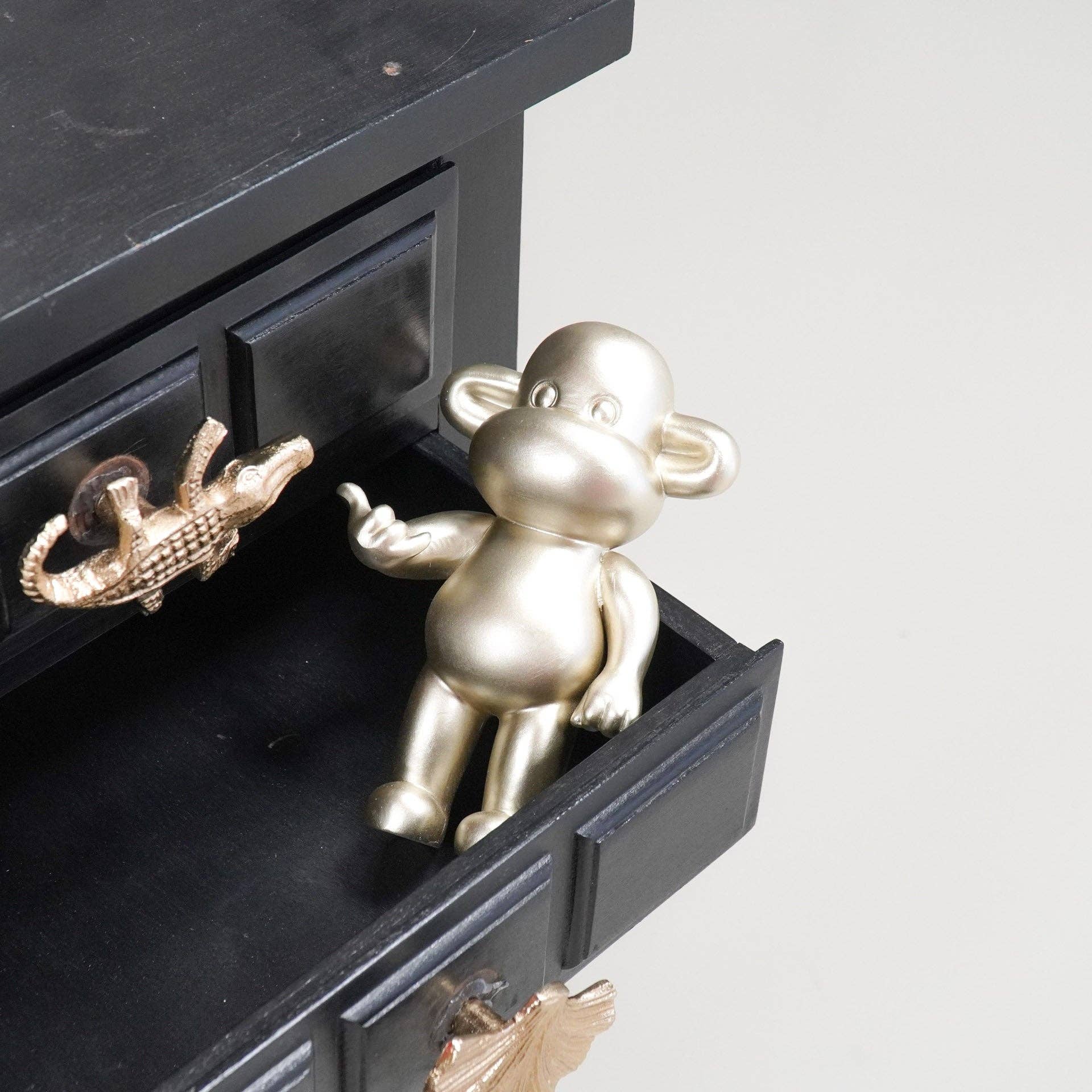 Hang Loose Monkey Figurine 'The Legend' | Gold-19cm