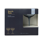 The Lou Coupe Glass | Σετ με 2 Blue ποτήρια