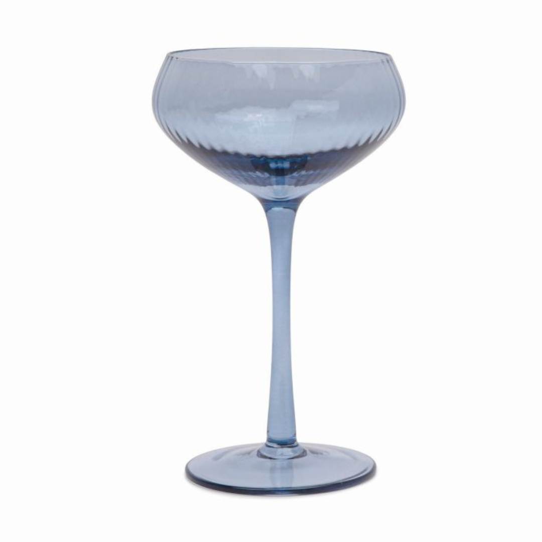 The Lou Coupe Glass | Σετ με 2 Blue ποτήρια