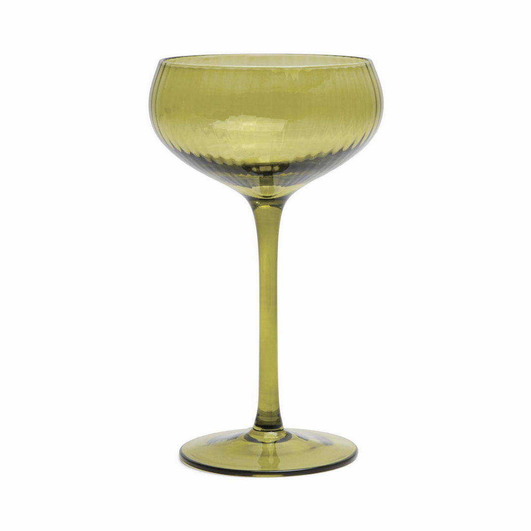 The Lou Coupe Glass | Σετ με 2 Olive Ποτήρια