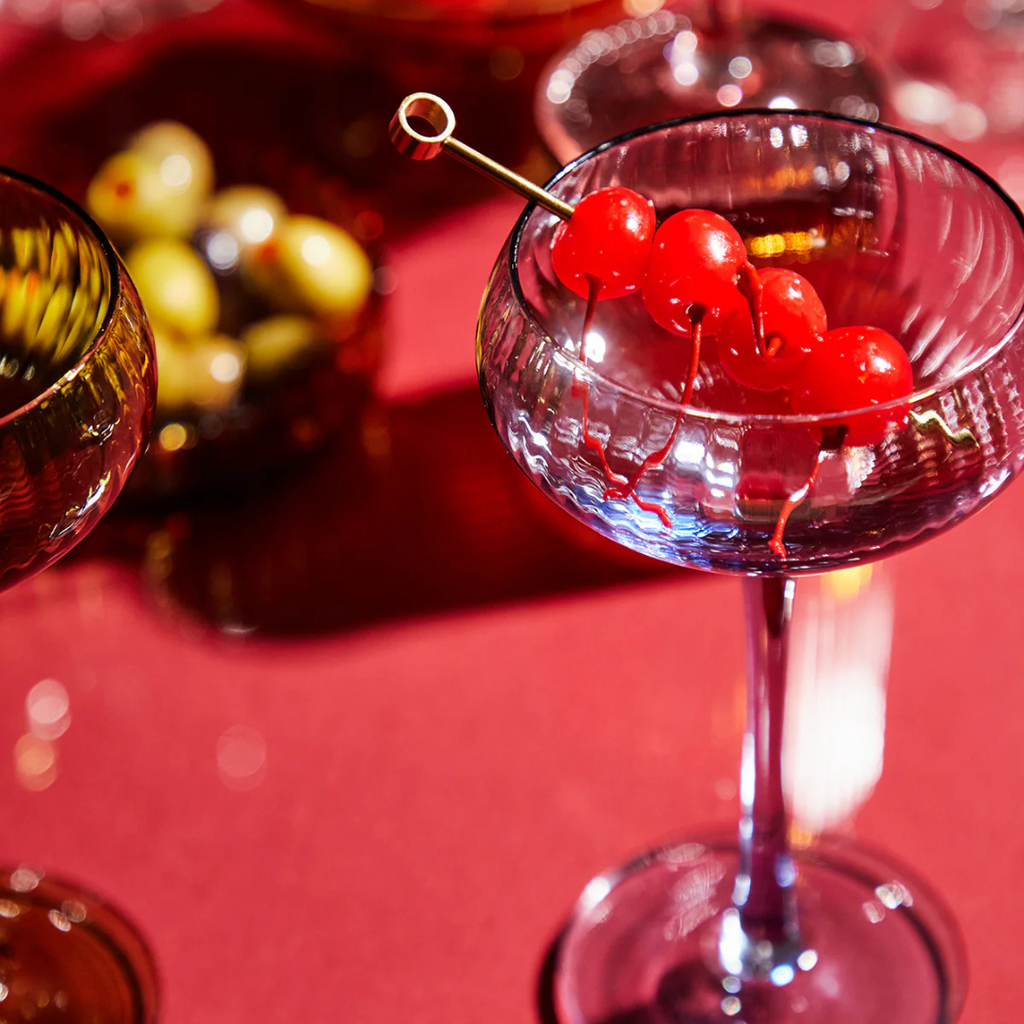 The Lou Coupe Glass | Σετ με 2 Blue ποτήρια