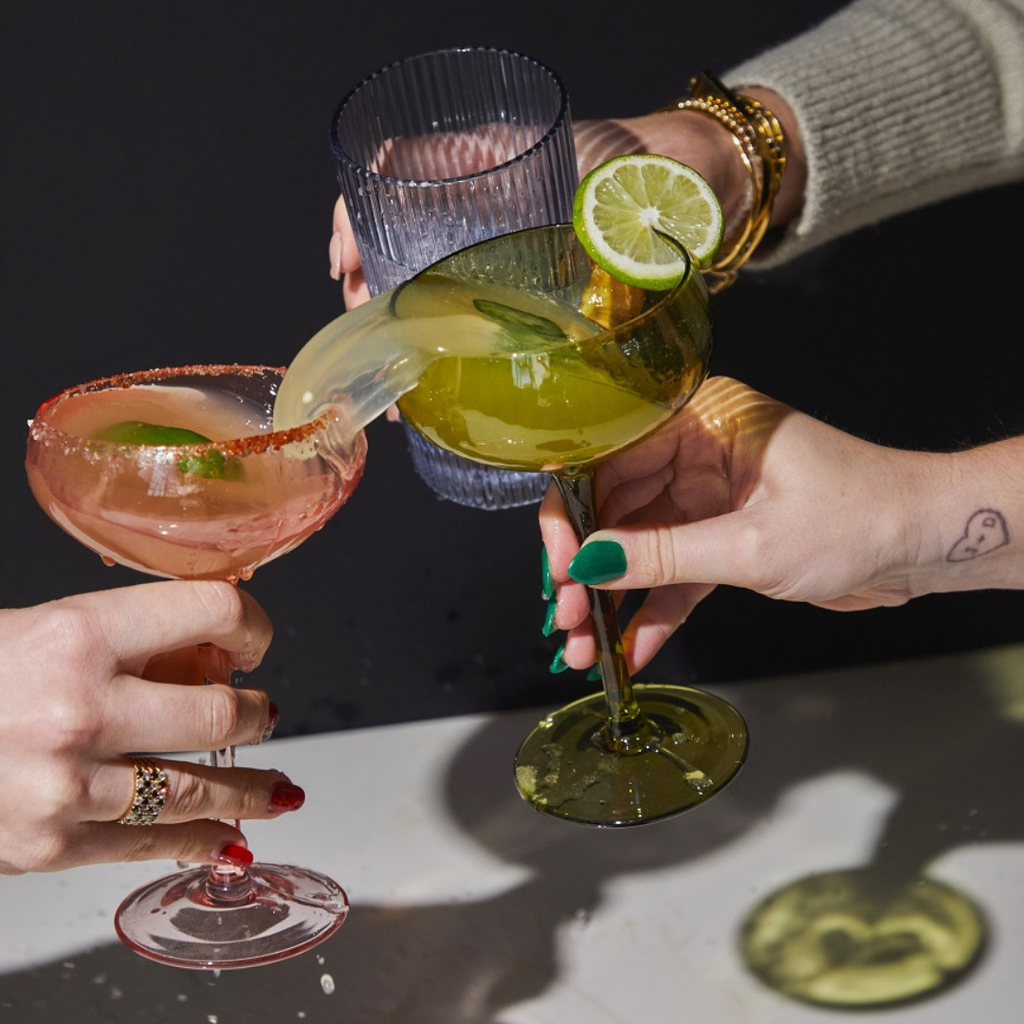 The Lou Coupe Glass | Σετ με 2 Olive Ποτήρια