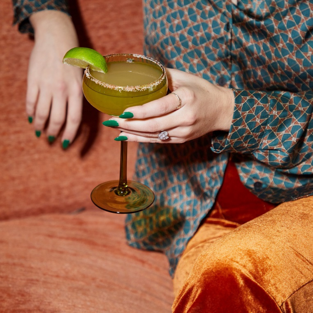 The Lou Coupe Glass | Σετ με 2 Olive Ποτήρια