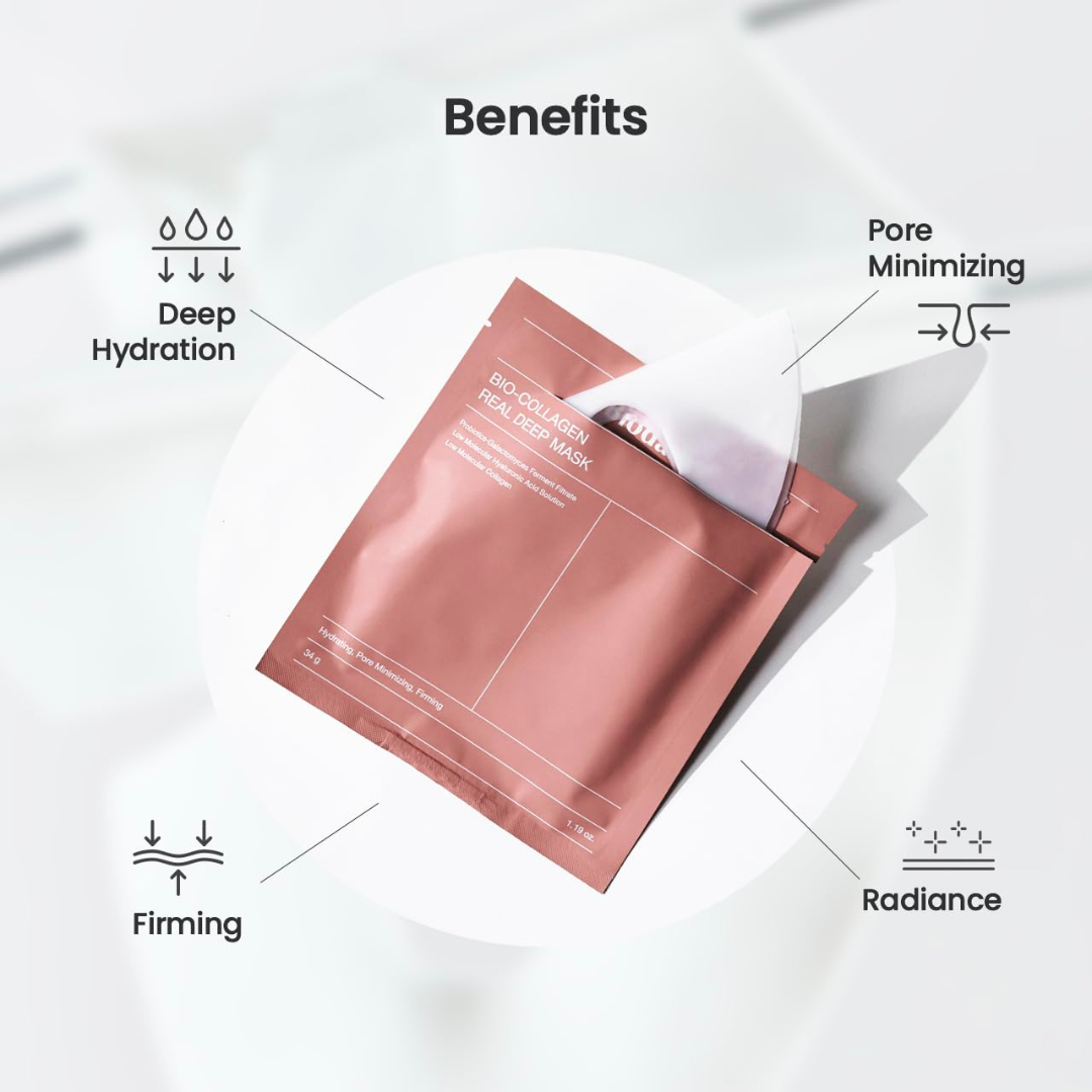Ultra‑hydrating collagen sheet mask για glass‑skin αποτέλεσμα