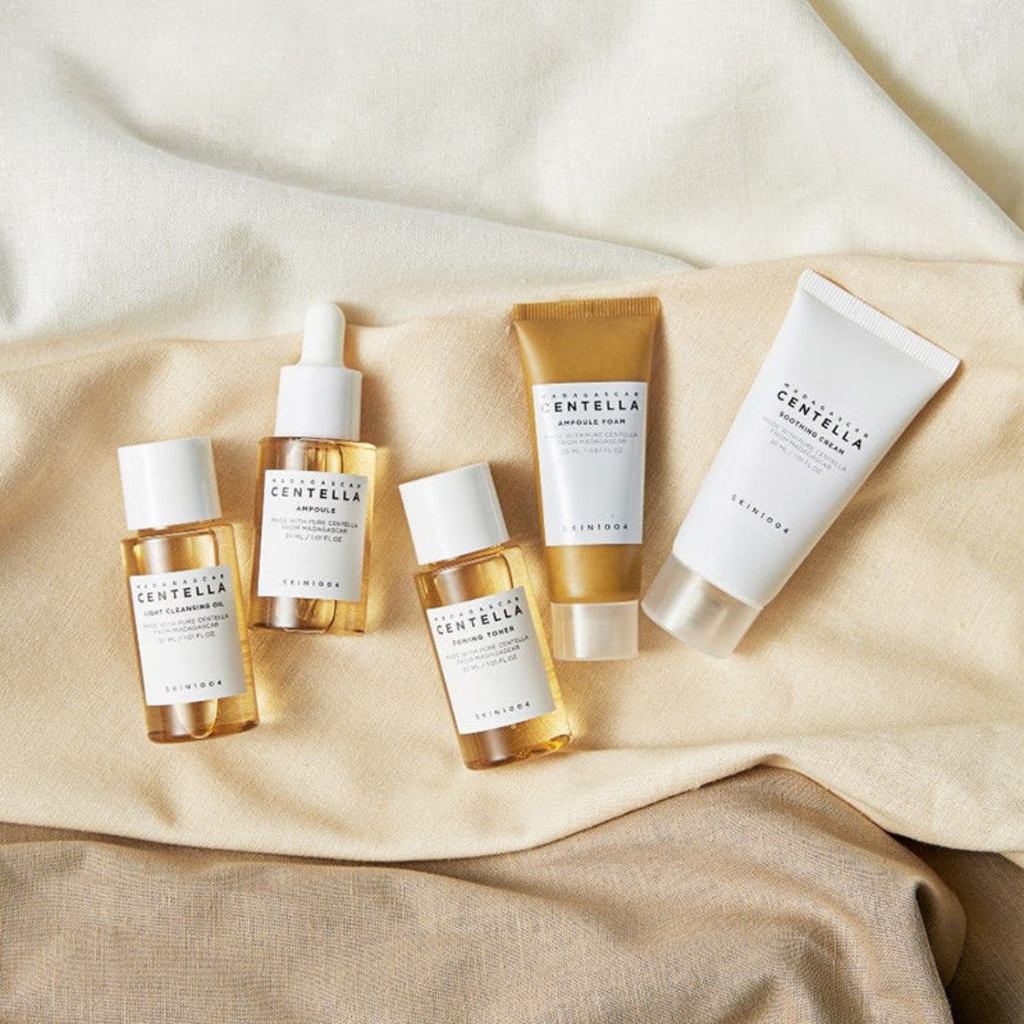 Madagascar Centella Travel Kit – 5 mini προϊόντα με centella, ιδανικό για ταξίδι