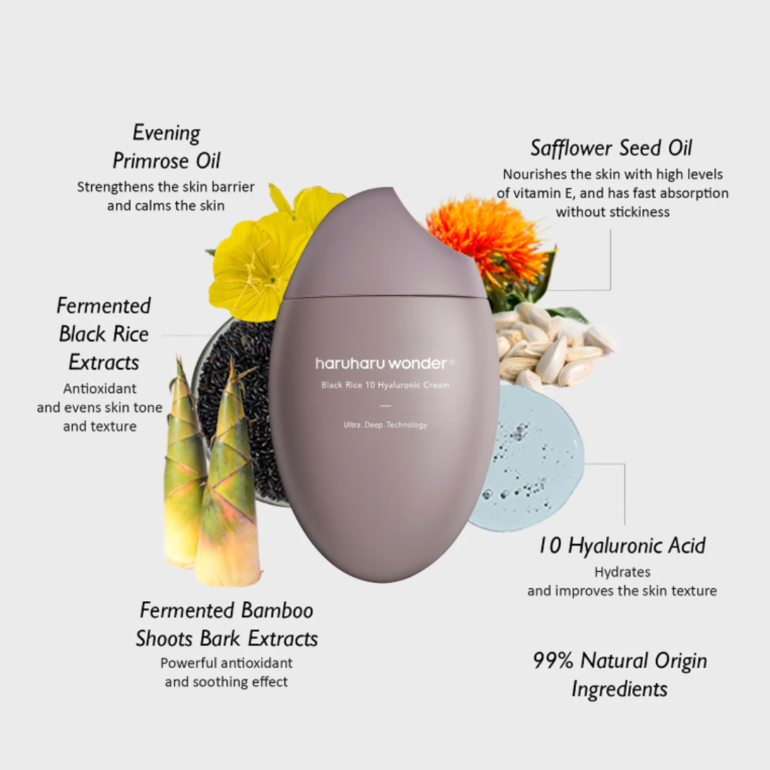 Ενυδατική & lifting κρέμα προσώπου με vegan τροφές για glass-skin