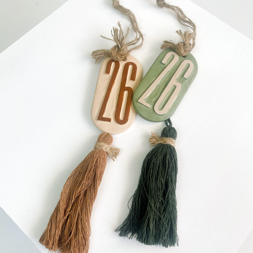 Γούρι "Ταυτότητα" | Beige & Olive