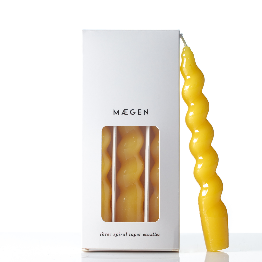 Spiral Κεριά Δείπνου 18cm | Set 3 pcs