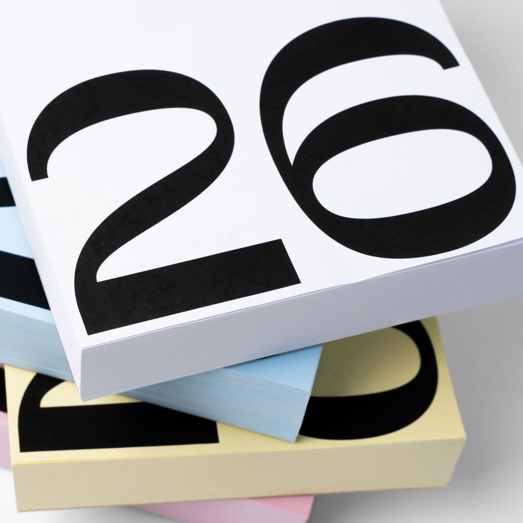 Ημερολόγιο 2026 Λευκή Έκδοση ημέρα προβολή