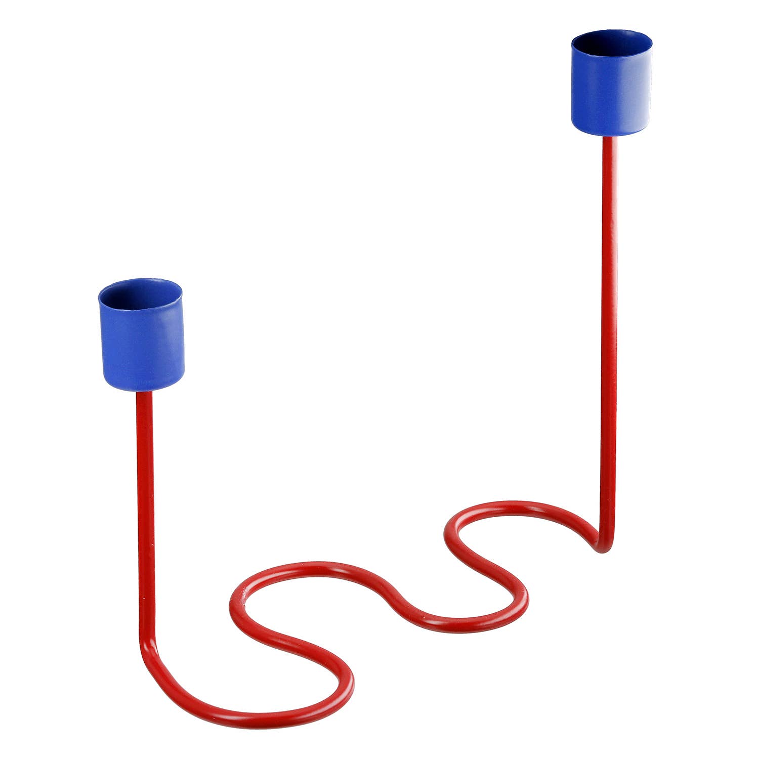 Bend 2-fold assorted candle holder, h. 17.5 cm