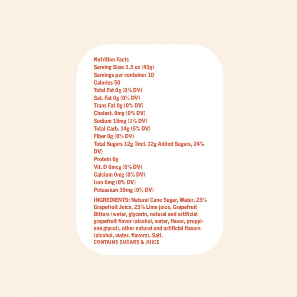 Paloma Μη Αλκοολούχο Cocktail Mix | 500ml