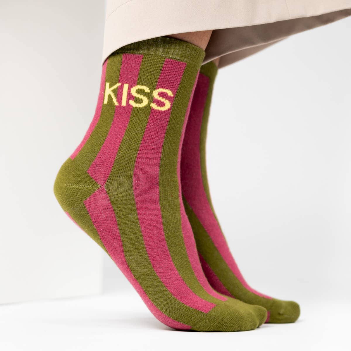 Striped socks - Kiss