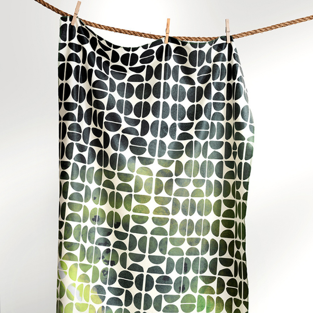 PISTACIA VERA Beach Towel | Designed by artist Eleni Bantra