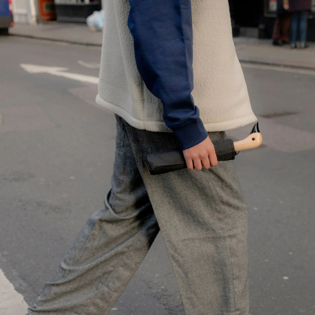 Black Eco-Friendly Compact Umbrella