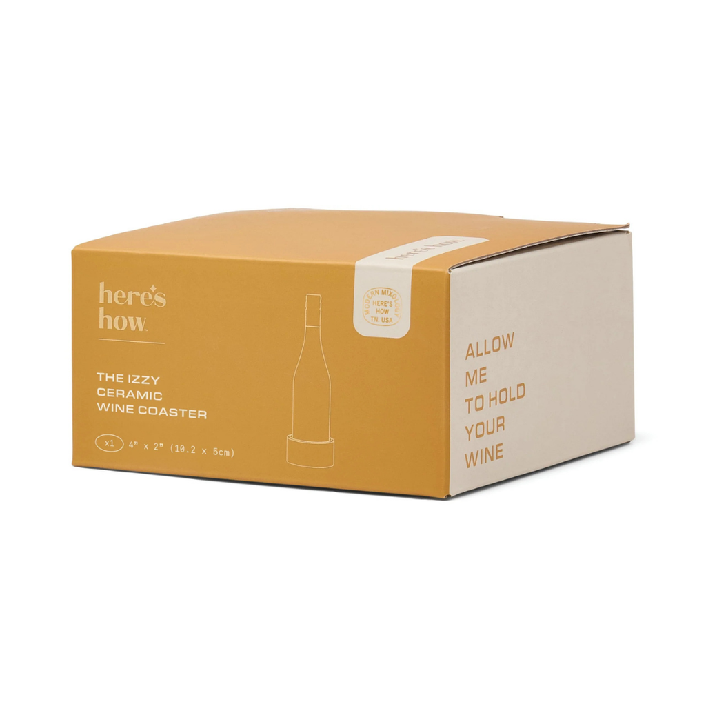 The Izzy Wine Coaster Green – χειρο‑ζωγραφισμένη κεραμική coaster για κρασί