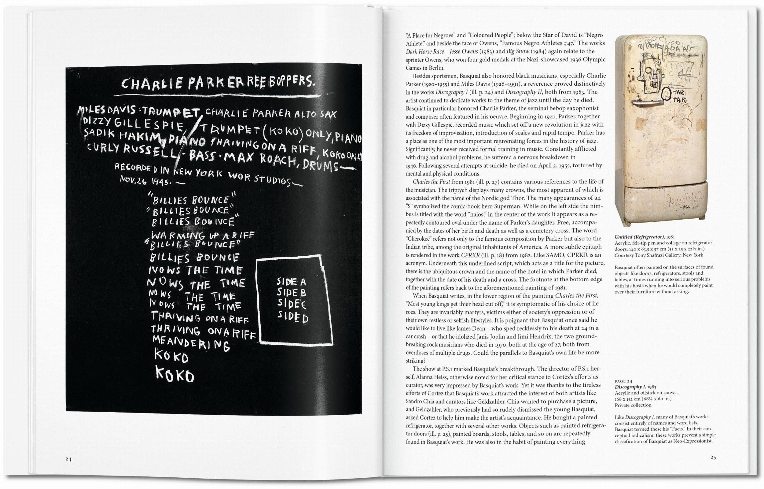 Το βιβλίο Basquiat των εκδόσεων TASCHEN, 40ή επετειακή έκδοση, με σκληρό εξώφυλλο που απεικονίζει εμβληματικό έργο του καλλιτέχνη.