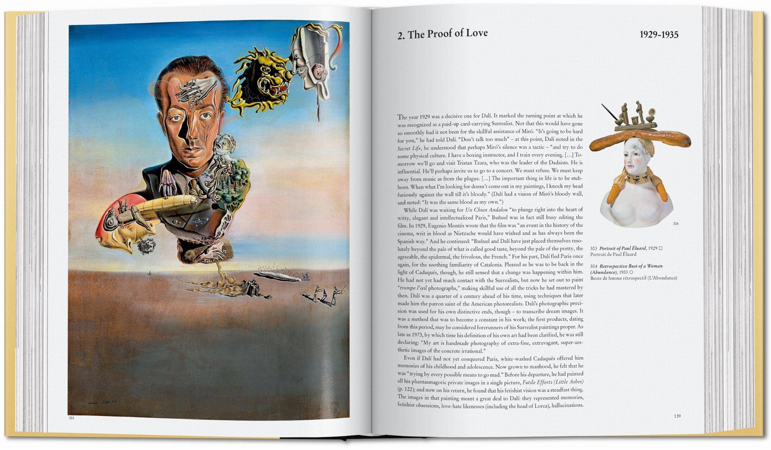 Το βιβλίο Dalí. The Paintings των εκδόσεων TASCHEN, με σκληρό εξώφυλλο που απεικονίζει εμβληματικό σουρεαλιστικό έργο του Salvador Dalí