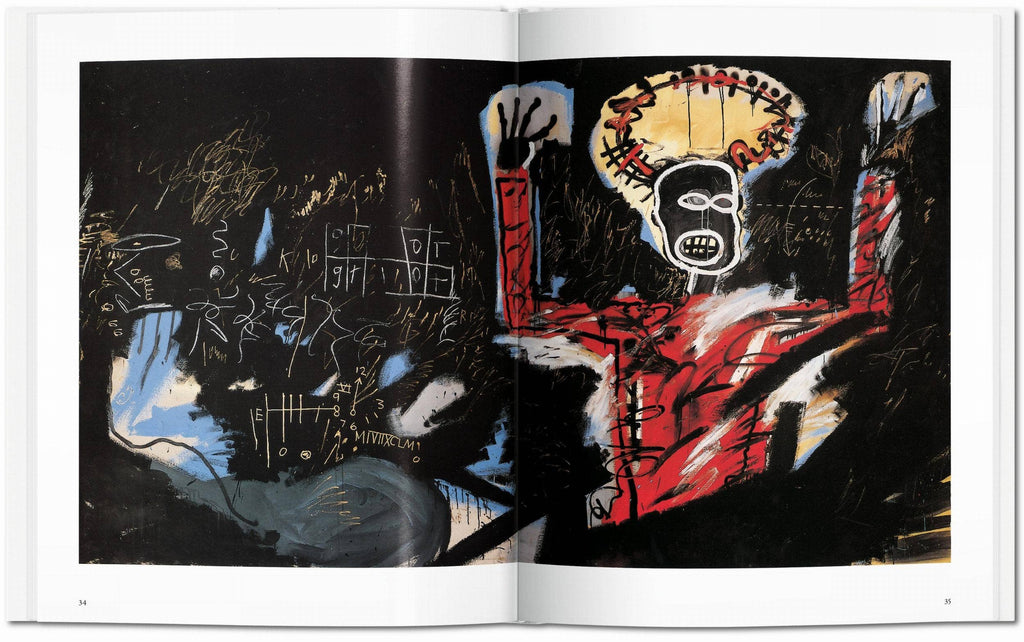 Το βιβλίο Basquiat των εκδόσεων TASCHEN, 40ή επετειακή έκδοση, με σκληρό εξώφυλλο που απεικονίζει εμβληματικό έργο του καλλιτέχνη.