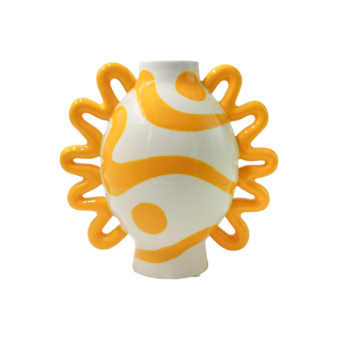 Que Rico vase Isabel Sol y Sombra σε gift packaging