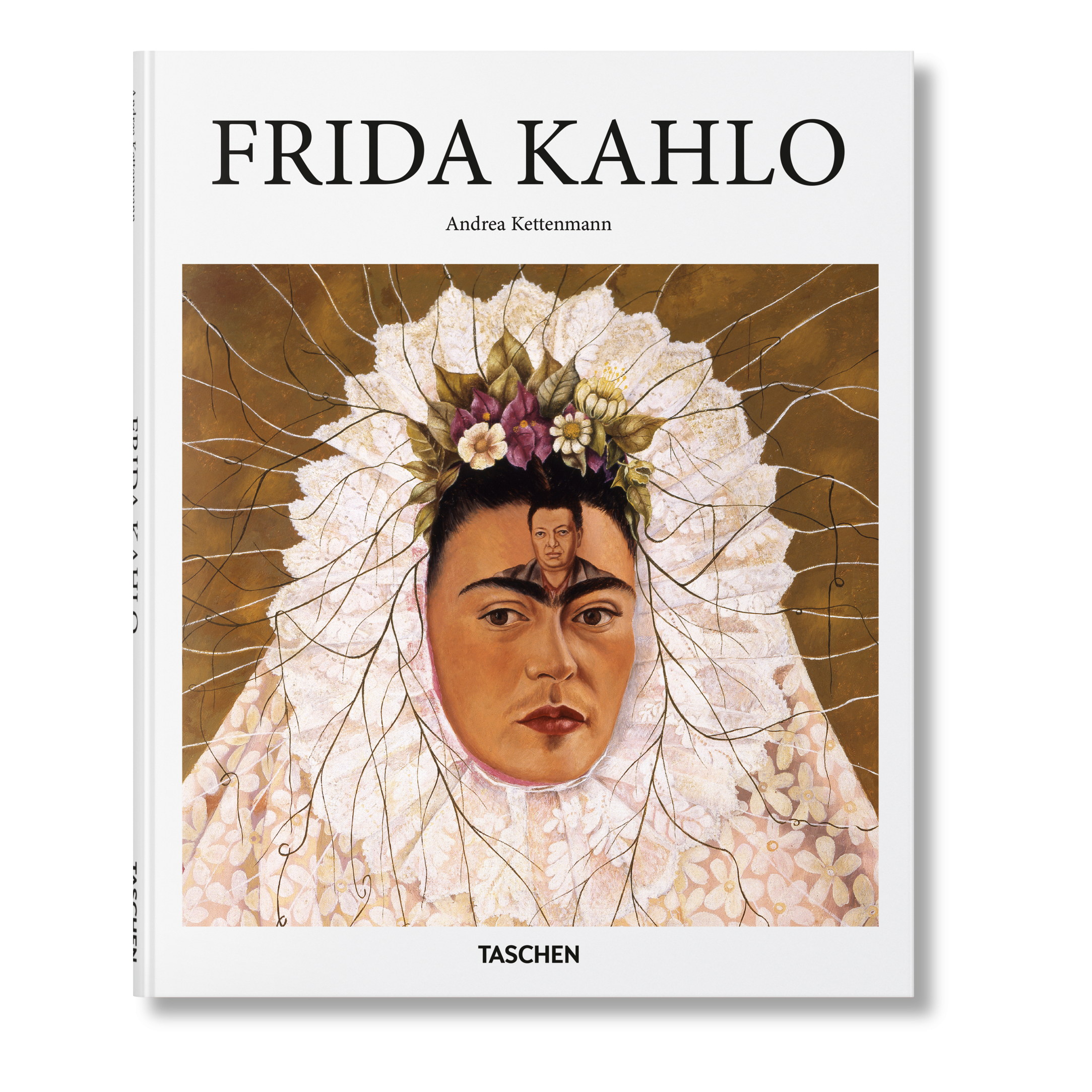 Το premium σκληρόδετο βιβλίο "Frida Kahlo. The Complete Paintings" του εκδοτικού οίκου TASCHEN, με την εμβληματική αυτοπροσωπογραφία της καλλιτέχνιδας στο εξώφυλλο.