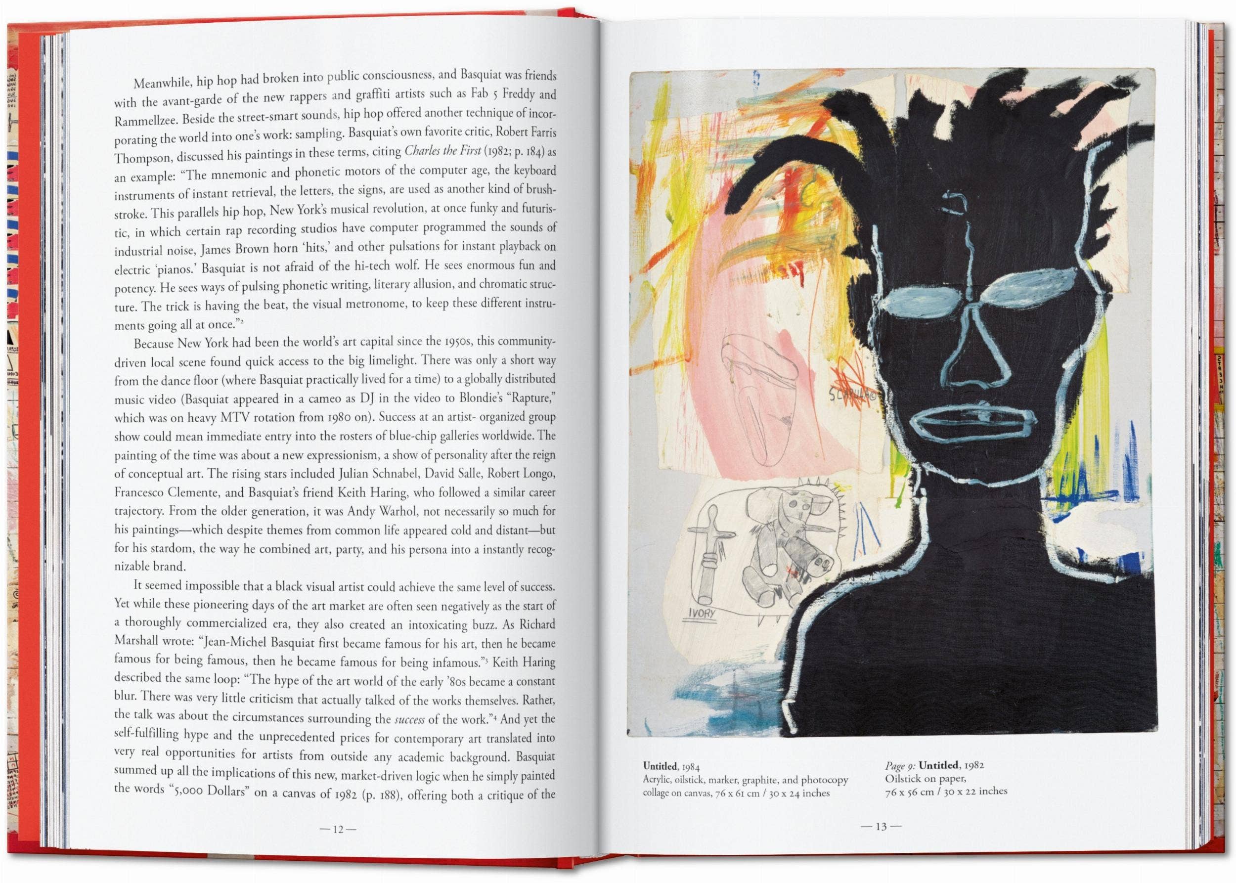 Το βιβλίο Jean-Michel Basquiat των εκδόσεων TASCHEN, με σκληρό εξώφυλλο που παρουσιάζει ένα από τα εμβληματικά νεο-εξπρεσιονιστικά έργα του καλλιτέχνη.